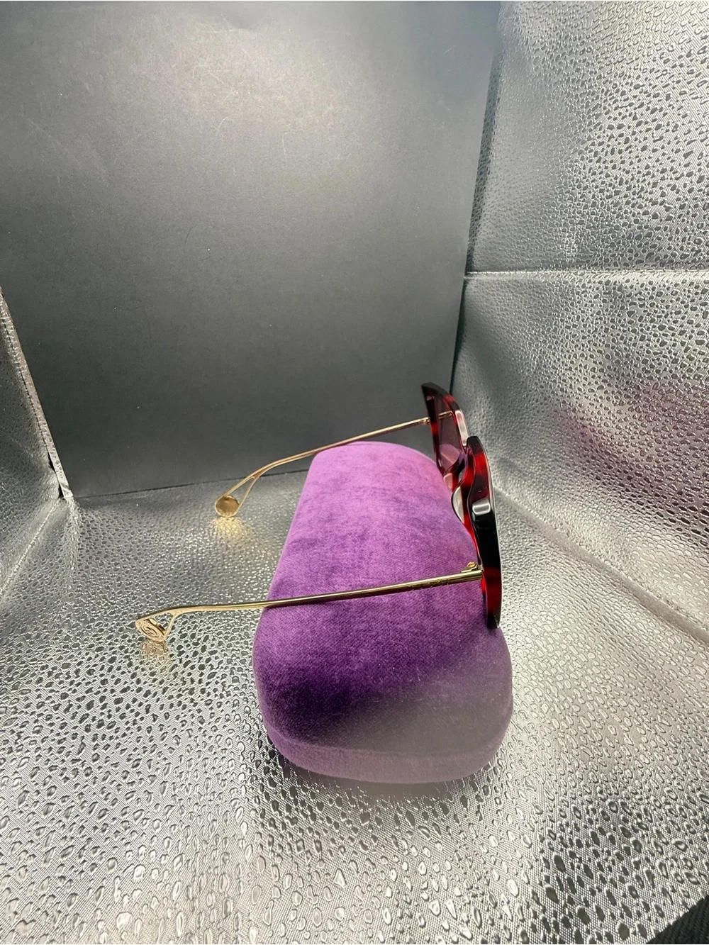 Gucci Oversized Square Sunglasses - Pink Gradient/Brown Frame GG0435SA
